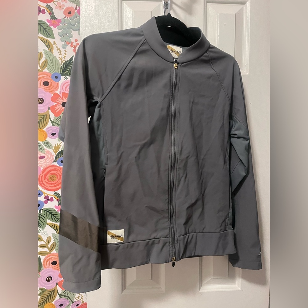 Women’s Tracksmith Running NDO Gray Jacket Size Small